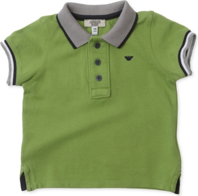 ARMANI JUNIOR Piqué polo shirt 6-24 months