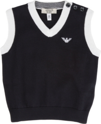 ARMANI JUNIOR Knitted vest 6-24 months