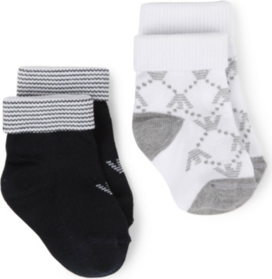 ARMANI JUNIOR Two-pack socks set 0-9 months