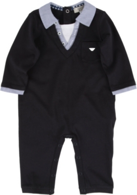 ARMANI JUNIOR Layered baby-grow 1-9 months