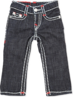 TRUE RELIGION Super T red detail slim-fit jeans 6-24 months