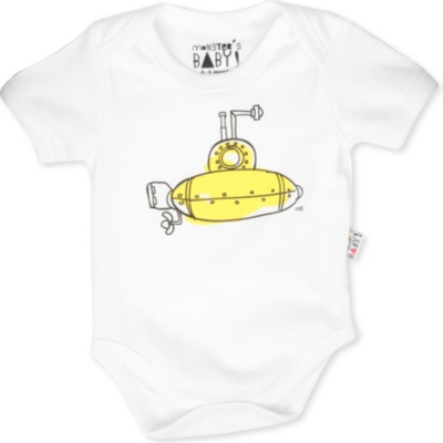 MONSTER'S BABY Submarine baby-grow 0-18 months