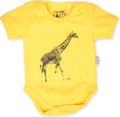 MONSTER'S BABY Giraffe baby-grow 0-18 months