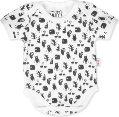 MONSTER'S BABY Small Print baby-grow 0-18 months