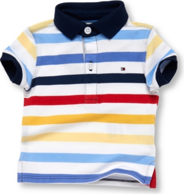 TOMMY HILFIGER Stripe polo top 0-9 months (Multi
