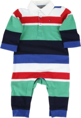 TOMMY HILFIGER Striped polo bodysuit 0-9 months