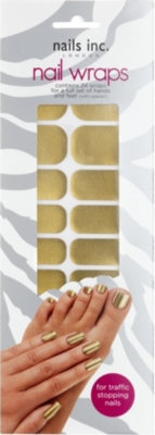NAILS INC Solid gold nail wraps