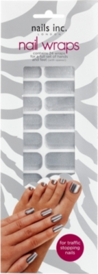 NAILS INC Solid chrome nail wraps