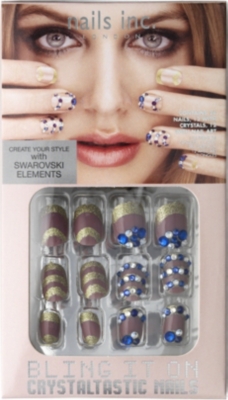 NAILS INC Bling It On Crystaltastic chic pink and blue collection