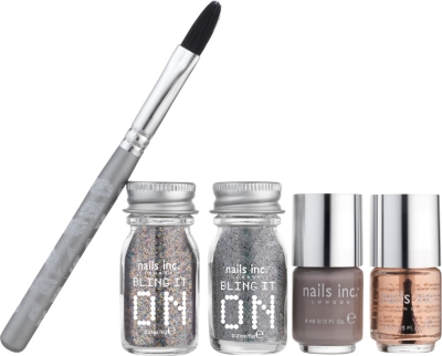 NAILS INC Bling It On Feathers nail polish set