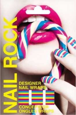 NAIL ROCK Striped nail wraps
