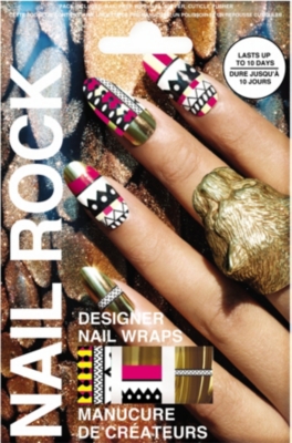 NAIL ROCK Tribal Gold nail wraps
