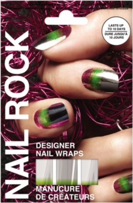 NAIL ROCK Fade to Grey nail wraps