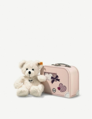 STEIFF: Lotte teddy bear and suitcase 28cm