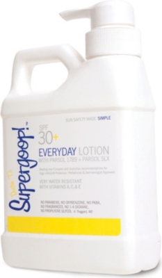 SUPERGOOP SPF 30+ Everyday UV Body Moisturizing Sun Protection Lotion