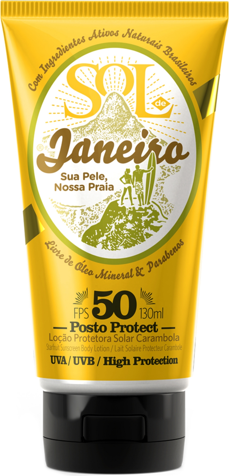 Posto Protect Starfruit Sunscreen body lotion SPF 50   SOL DE JANEIRO 