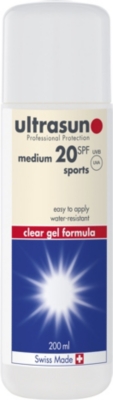 ULTRASUN Ultrasun Sports SPF 20 clear gel formula 200ml
