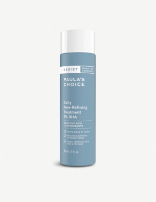 refining pore treatment choice daily paula selfridges resist exfoliant 88ml bha