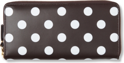 COMME DES GARCONS Polka-dot leather wallet