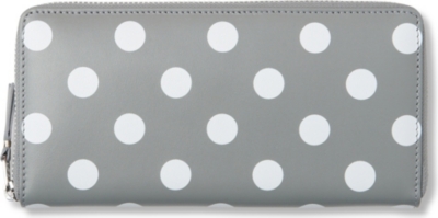 COMME DES GARCONS Polka-dot leather wallet