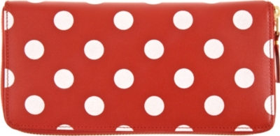COMME DES GARCONS Polka-dot leather wallet
