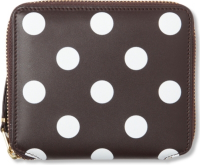 COMME DES GARCONS Polka-dot leather wallet