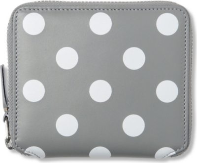 COMME DES GARCONS Polka-dot leather wallet