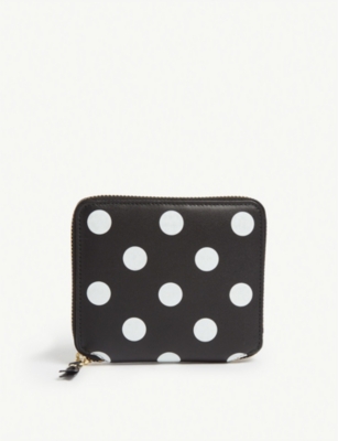 COMME DES GARCONS Polka-dot leather wallet