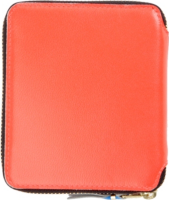 COMME DES GARCONS Fluoro medium leather wallet