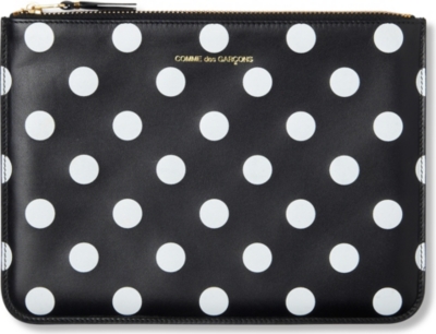 COMME DES GARCONS Polka-dot print pouch