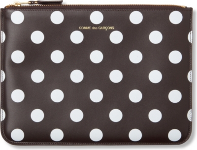 COMME DES GARCONS Polka dot-print pouch