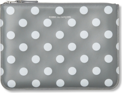 COMME DES GARCONS Polka dot-print pouch