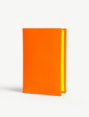 COMME DES GARCONS Fluoro leather card holder