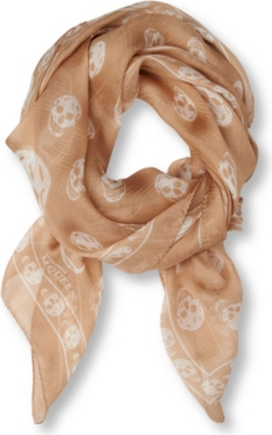 ALEXANDER MCQUEEN Skull-print scarf