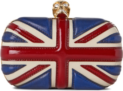 ALEXANDER MCQUEEN Britannia Skull box clutch