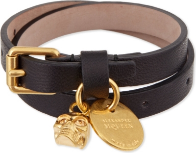 ALEXANDER MCQUEEN Double-wrap skull bracelet