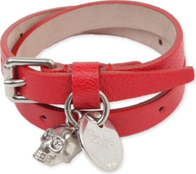 ALEXANDER MCQUEEN Double-wrap skull bracelet