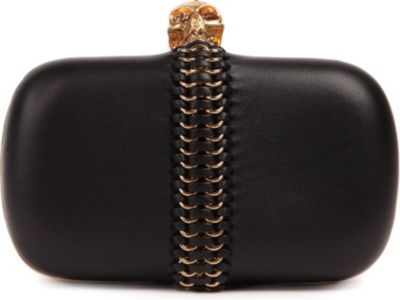 ALEXANDER MCQUEEN Cachemire leather clutch