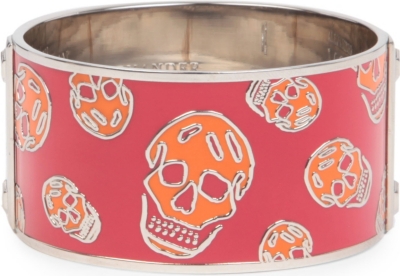 ALEXANDER MCQUEEN Enamel skull large cuff