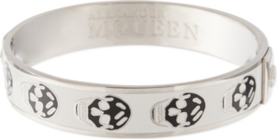 ALEXANDER MCQUEEN Enamel skull small cuff