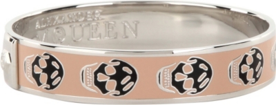 ALEXANDER MCQUEEN Enamel skull small cuff