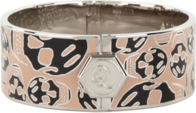 ALEXANDER MCQUEEN Enamel skull medium cuff