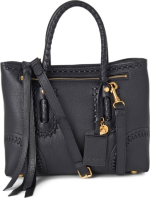ALEXANDER MCQUEEN Folk small tote (Black