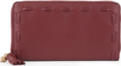 ALEXANDER MCQUEEN Skull leather wallet