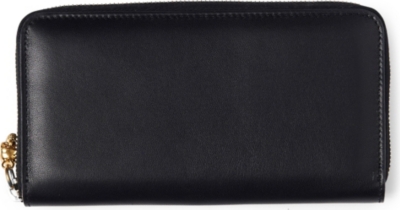 ALEXANDER MCQUEEN Skull leather wallet (Black