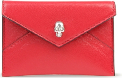 ALEXANDER MCQUEEN Skull envelope card holder