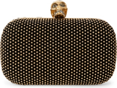 ALEXANDER MCQUEEN Classic Skull studded box clutch