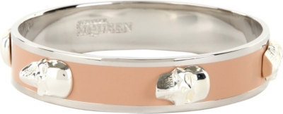 ALEXANDER MCQUEEN 3D enamel skull large bangle