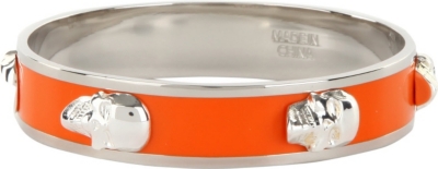 ALEXANDER MCQUEEN 3D enamel skull large bangle