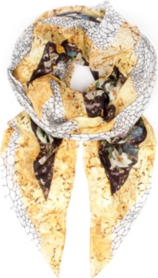 ALEXANDER MCQUEEN God Save McQueen scarf